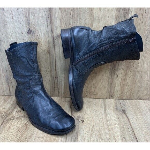 aldo Lavorazione artigiana Other - Aldo Lavorazione Artigiana Men Leather Boots Mid Calf Side Zip Bulgaria Size 11